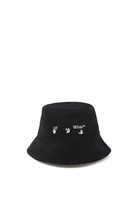 قبعة باكيت قطن بطبعات شعار الماركة
